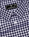 Nexon Navyblue Twill Check Premium Giza Shirt