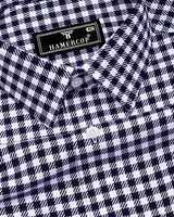 Nexon Navyblue Twill Check Premium Gizza Shirt