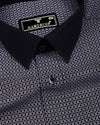 Avila Black Dobby Designer Cotton Shirt
