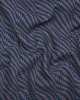 Azelo NavyBlue Jacquard Premium Giza Shirt