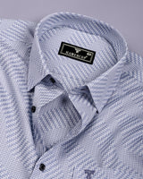 Azelo Gray Jacquard Premium Giza Shirt