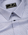 Azelo Gray Jacquard Premium Giza Shirt