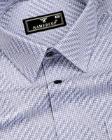 Azelo Gray Jacquard Premium Giza Shirt
