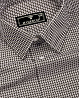Breno Black With Cream Jacquard Premium Giza Shirt