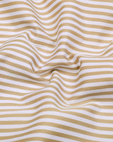 Destiny Cream With White Stripe Premium Giza Shirt