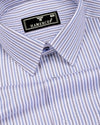 Dario Blue With Black Stripe Premium Giza Shirt