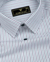 Dario Green With Black Stripe Premium Giza Shirt