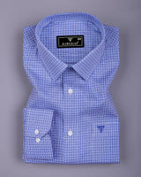 Norev Blue Jacquard Premium Giza Shirt