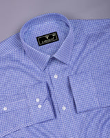 Norev Blue Jacquard Premium Giza Shirt