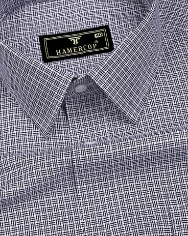 Norev Black Jacquard Premium Giza Shirt