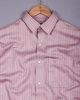 Navor Onion Pink With Blue Stripe Premium Giza Shirt