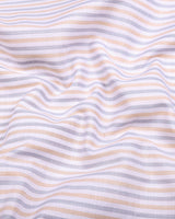 Orlin Cream With Gray Bengal Stripe Cotton Shirt