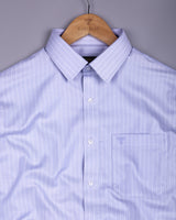 Orian LightGray Dobby Stripe Premium Giza Shirt