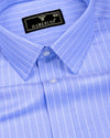 Orian Blue Dobby Stripe Premium Giza Shirt
