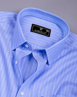 Orian Blue Dobby Stripe Premium Giza Shirt