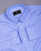 Orian Blue Dobby Stripe Premium Giza Shirt