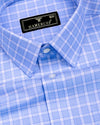 Arova SkyBlue Check Premium Giza Shirt