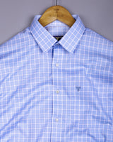Arova SkyBlue Check Premium Giza Shirt