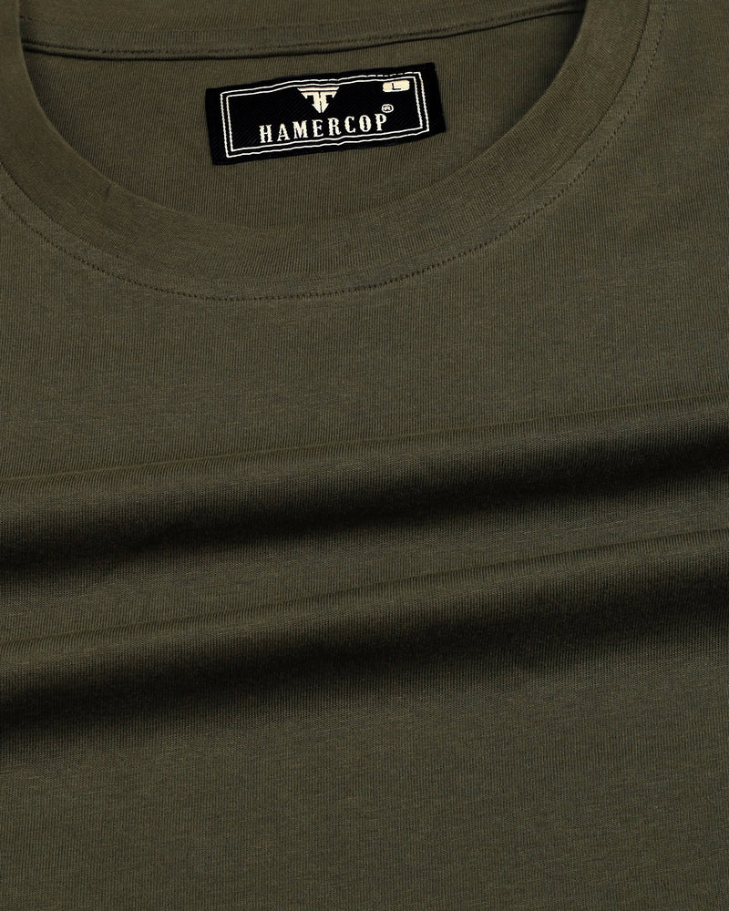 Olive Green Super Soft Premium Cotton T-Shirt – Hamercop