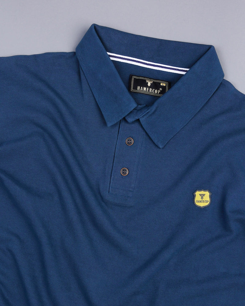 Navyblue Pique Pima Smooth Polo Tee