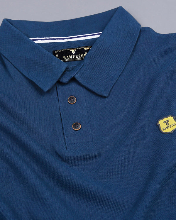 Navyblue Pique Pima Smooth Polo Tee