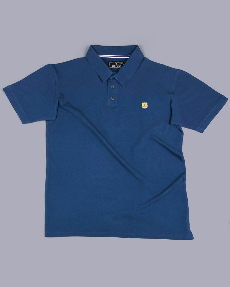 Navyblue Pique Pima Smooth Polo Tee