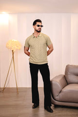 Mornik Light Pista Knitted Cotton Polo T-Shirt
