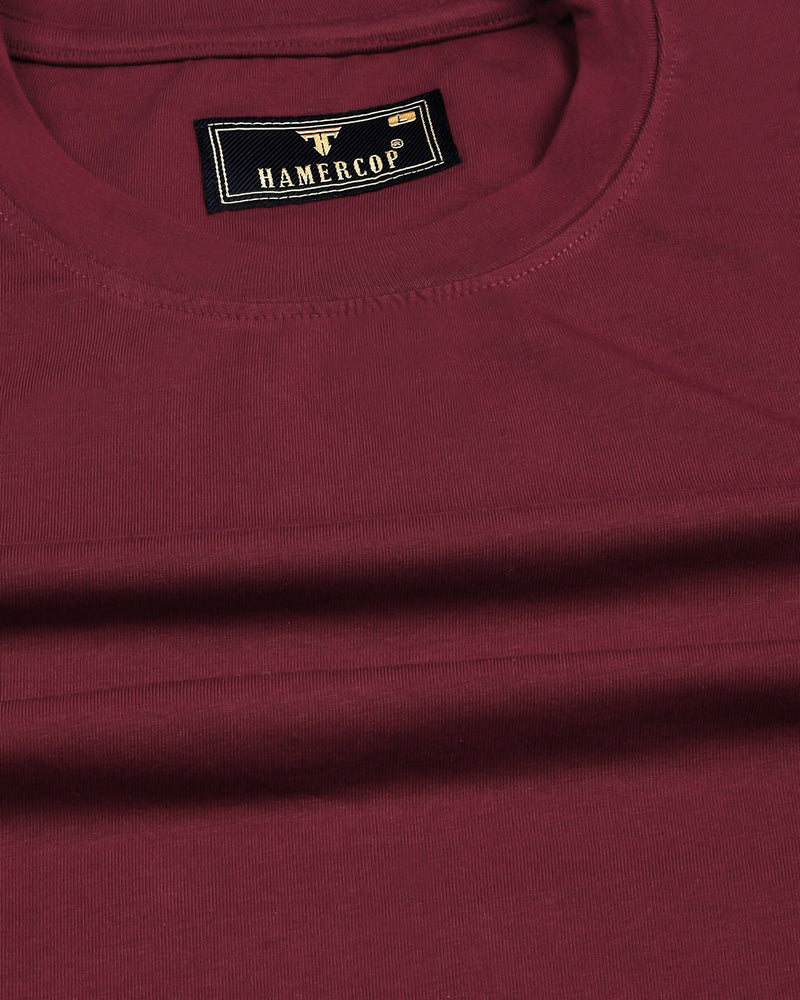 Garnet Maroon Super Supima Premium Cotton T-Shirt