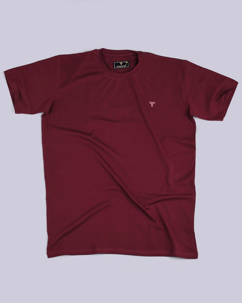 Garnet Maroon Super Supima Premium Cotton T-Shirt