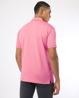 Blossom Pink Supersoft Smart Zipper Polo T-Shirt