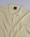 Spectra Oat Cream Knitted Cotton Polo T-Shirt