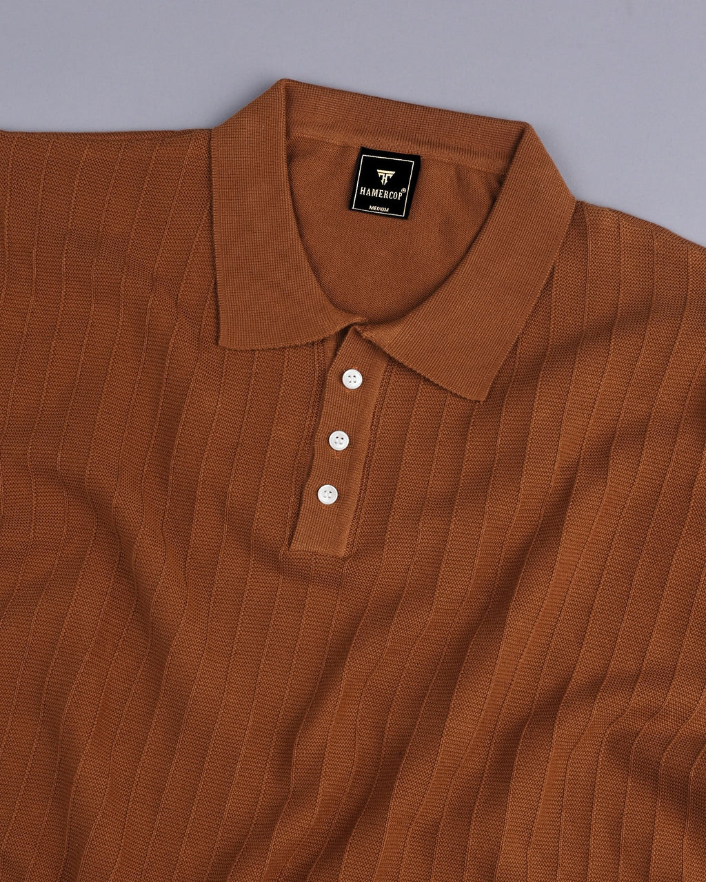 MULTI BORDER LOGO KNIT POLO TOP アメリ MULTI BORDER LOGO KNIT POLO TOP
