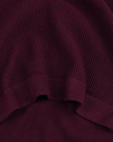 Venilla Maroon Knitted Cotton Polo T-Shirt