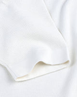 Venilla White Knitted Cotton Polo T-Shirt