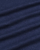 Thunder NavyBlue Melange Knitted Cotton T-Shirt