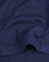 Thunder NavyBlue Melange Knitted Cotton T-Shirt