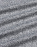 Thunder Gray Melange Knitted Cotton T-Shirt