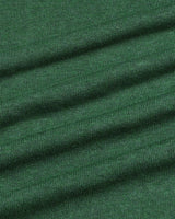 Thunder Hunter Green Melange Knitted Cotton T-Shirt