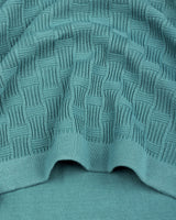 Resco Teal Green Knitted Cotton Polo T-Shirt