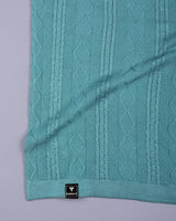 Triton Teal Green Knitted Cotton T-Shirt