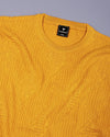Lisson Turmeric Yellow Knitted Cotton T-Shirt
