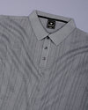Binasco Gray Knitted Cotton Polo T-Shirt