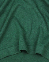 Vibrant Hunter Green Melange Knitted Cotton Full Sleeves T-Shirt