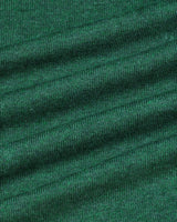 Vibrant Hunter Green Melange Knitted Cotton Full Sleeves T-Shirt