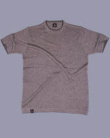 Thunder Driftwood Melange Knitted Cotton T-Shirt