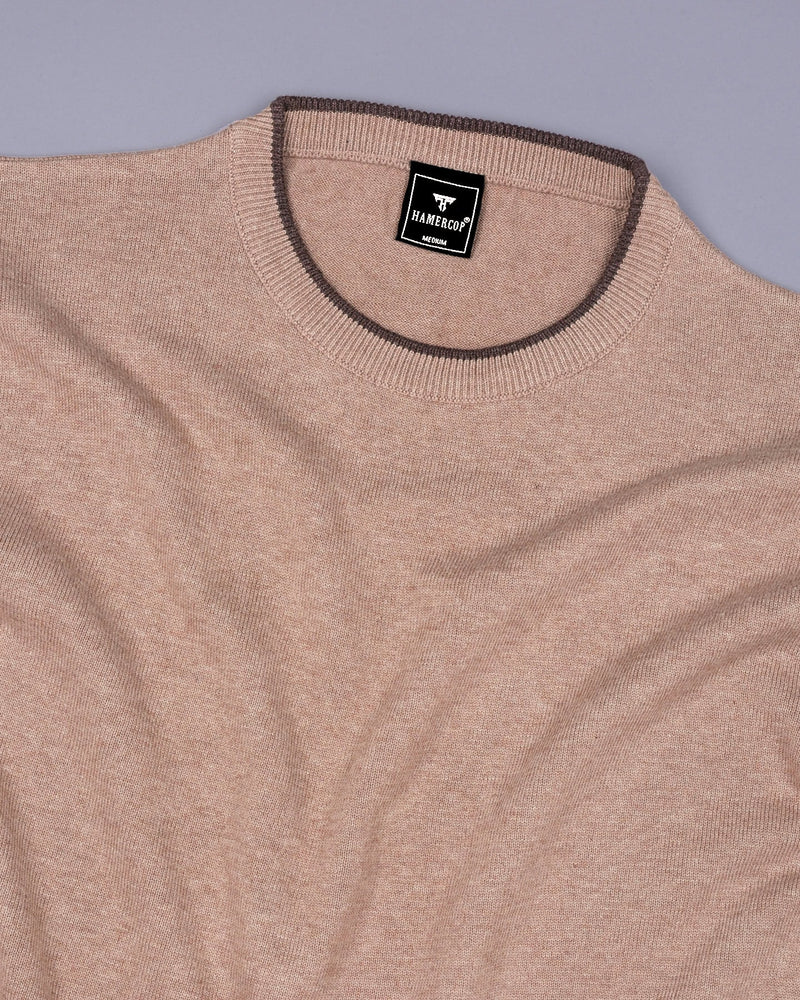 Thunder Coco Cream Melange Cotton T-Shirt – Hamercop