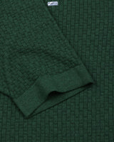 Infinite Fern Green Knitted Cotton T-Shirt