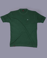 Infinite Fern Green Knitted Cotton T-Shirt