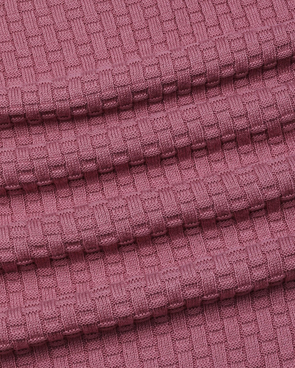 Infinite Onion Pink Knitted Cotton T-Shirt