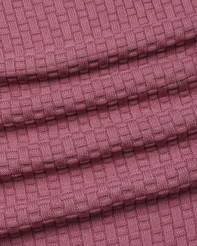 Infinite Onion Pink Knitted Cotton T-Shirt